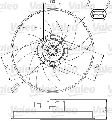 Fan, engine cooling (696285)