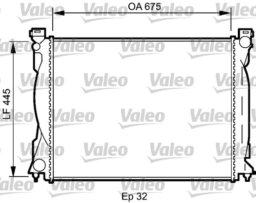 Radiator, engine cooling (735031)