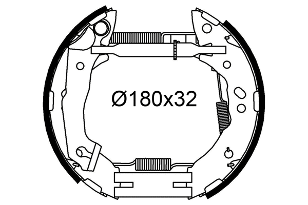 Brake Shoe Set (554992)