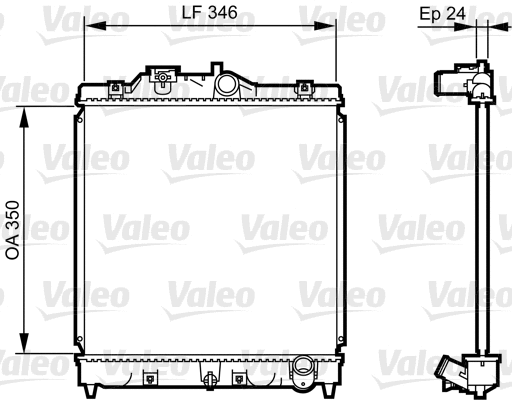 Radiator, engine cooling (731434)