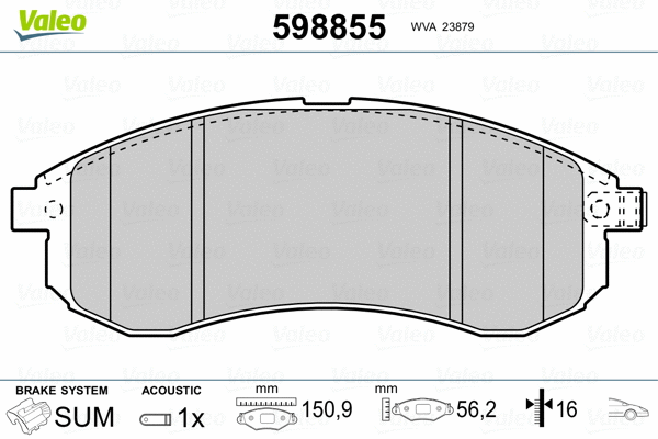 Brake Pad Set, disc brake