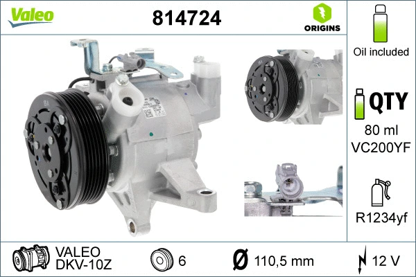Compressor, air conditioning (814724)