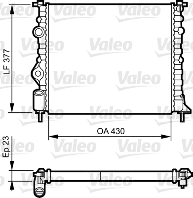 Radiator, engine cooling (731378)