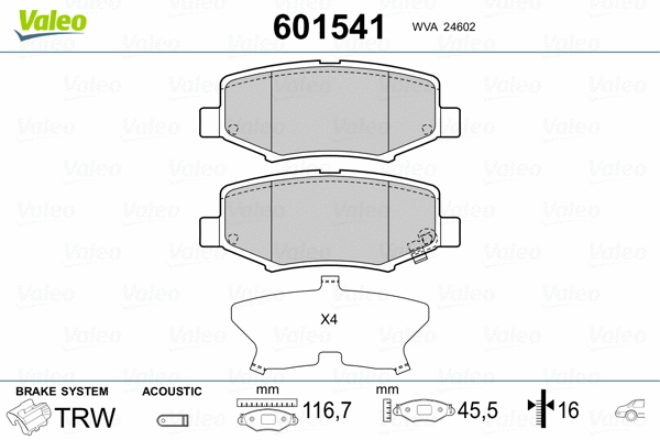 Brake Pad Set, disc brake
