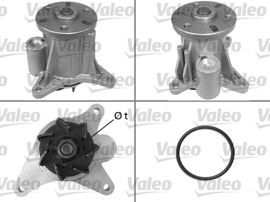 Water Pump, engine cooling (506988)