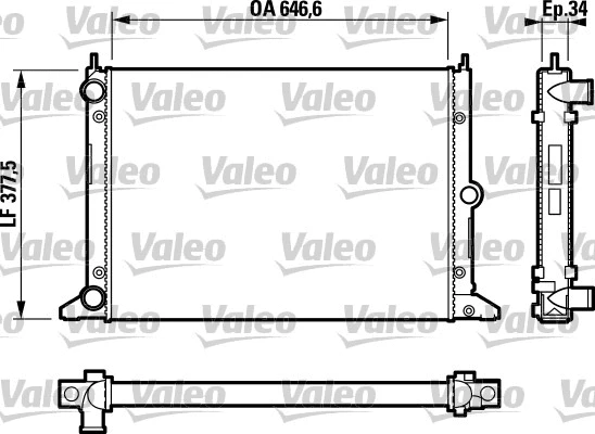 Radiator, engine cooling (732797)