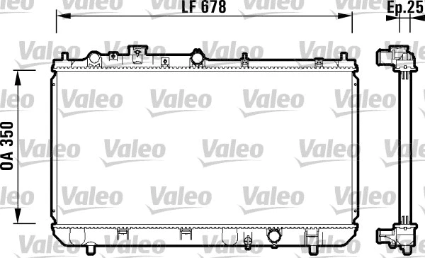 Radiator, engine cooling (734122)