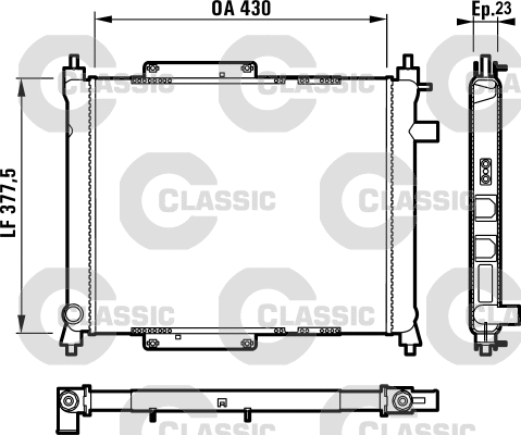 Radiator, engine cooling (231815)