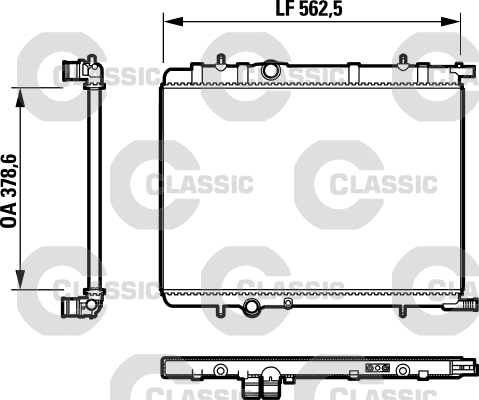 Radiator, engine cooling (232892)