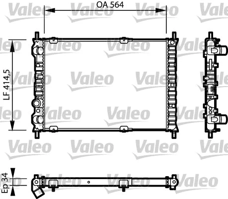 Radiator, engine cooling (732787)