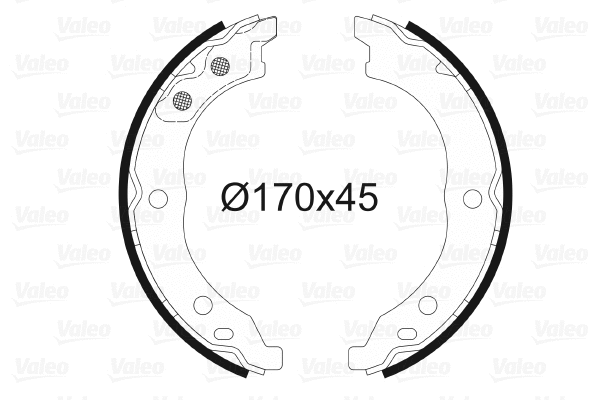 Brake Shoe Set, parking brake (564037)