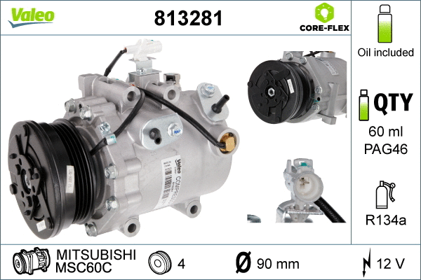Compressor, air conditioning