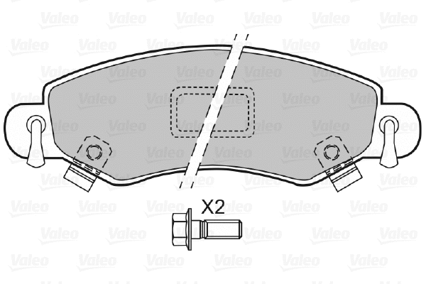 Brake Pad Set, disc brake (598453)