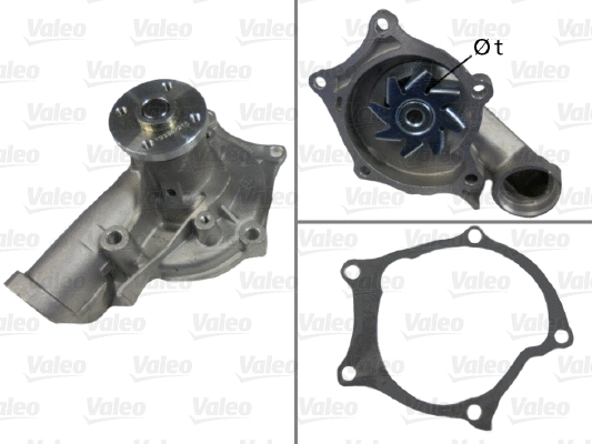 Water Pump, engine cooling (506617)