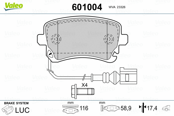 Brake Pad Set, disc brake