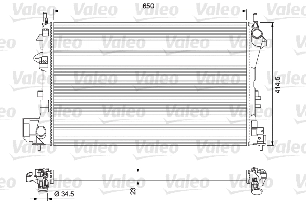 Radiator, engine cooling (232879)