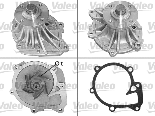 Water Pump, engine cooling (506691)