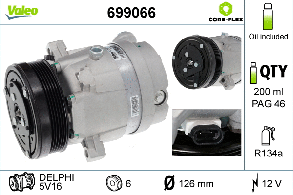 Compressor, air conditioning (699066)