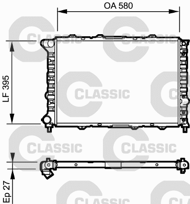 Radiator, engine cooling (232013)