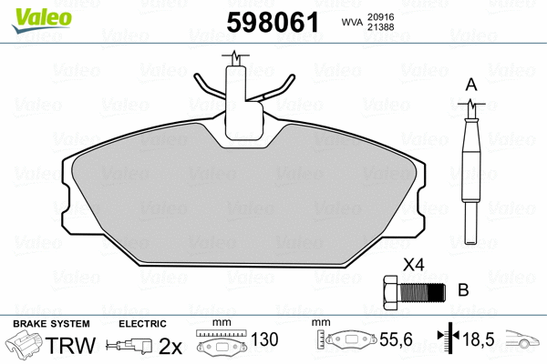 Brake Pad Set, disc brake