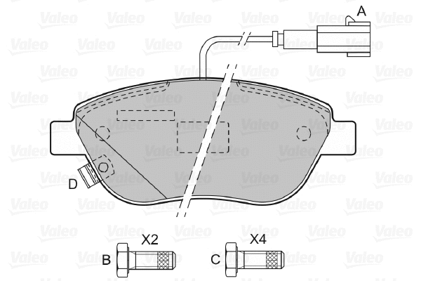 Brake Pad Set, disc brake (598698)