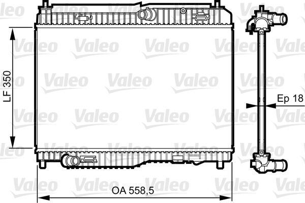Radiator, engine cooling (735378)