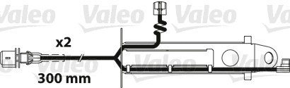 Warning Contact, brake pad wear (882323)