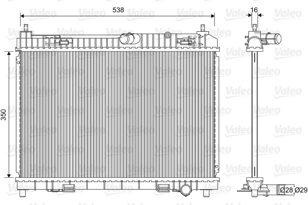 Radiator, engine cooling (701603)
