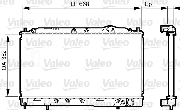 Radiator, engine cooling (731639)