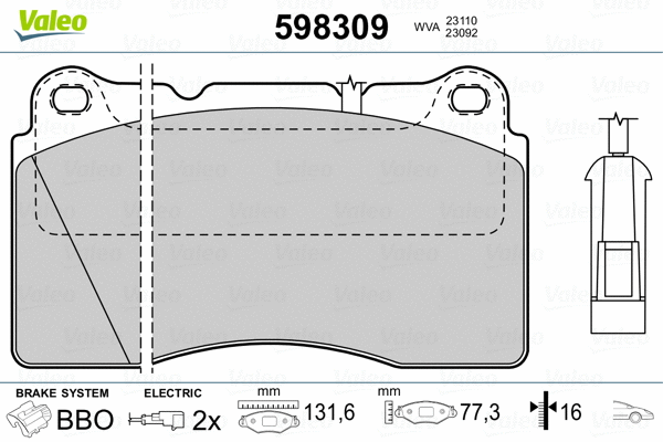 Brake Pad Set, disc brake