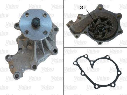 Water Pump, engine cooling (506898)