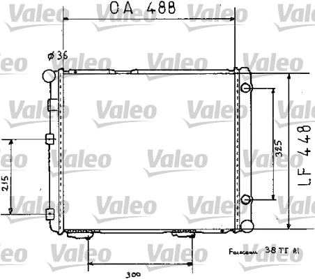 Radiator, engine cooling (819383)