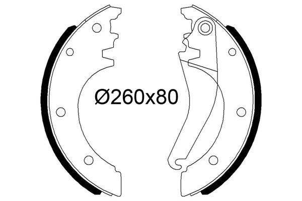 Brake Shoe Set (564252)