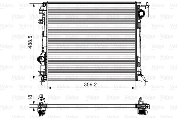 Radiator, engine cooling (735624)