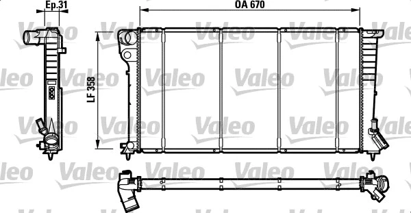 Radiator, engine cooling (732577)