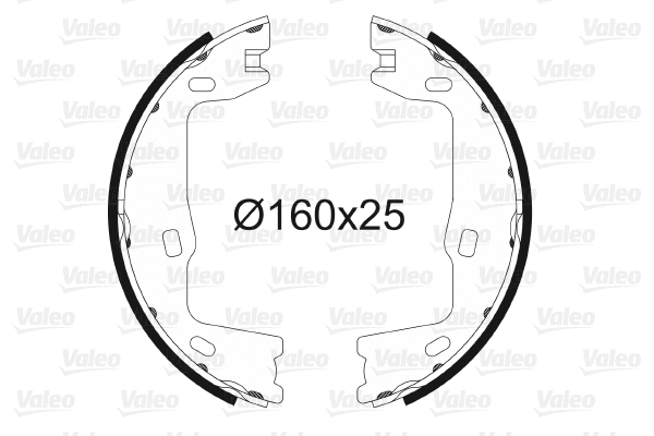 Brake Shoe Set, parking brake (562572)