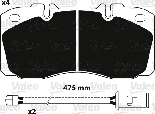 Brake Pad Set, disc brake (882233)