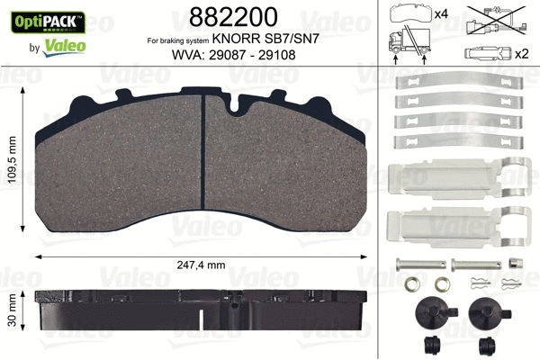 Brake Pad Set, disc brake