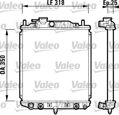 Radiator, engine cooling (734101)