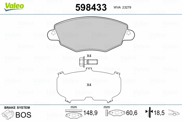 Brake Pad Set, disc brake