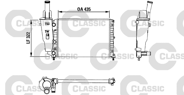 Radiator, engine cooling (230976)