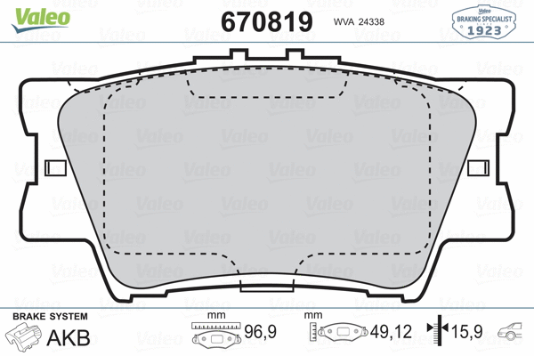 Brake Pad Set, disc brake