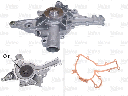 Water Pump, engine cooling (506832)