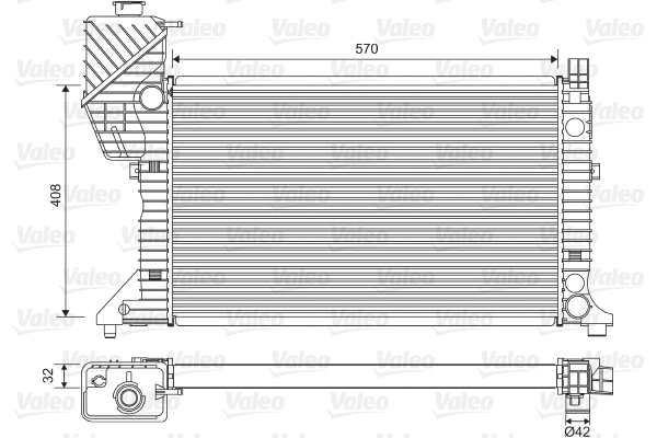Radiator, engine cooling (730229)