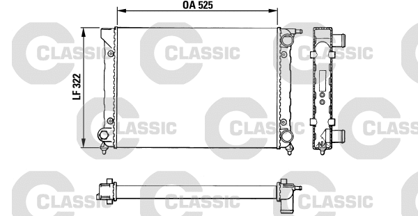Radiator, engine cooling (383727)