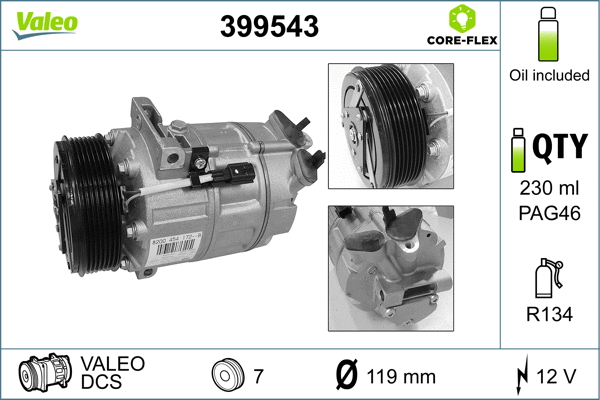 Compressor, air conditioning (399543)
