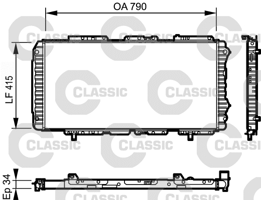 Radiator, engine cooling (231611)