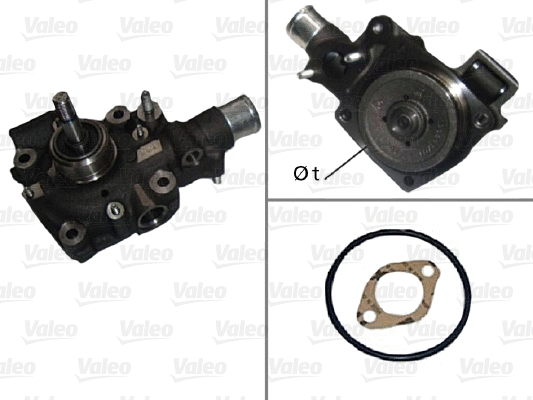 Water Pump, engine cooling (506304)