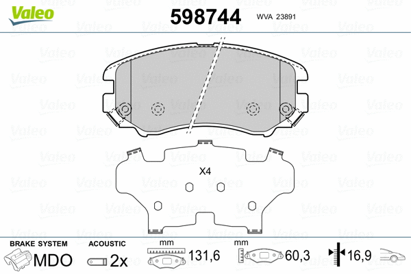 Brake Pad Set, disc brake