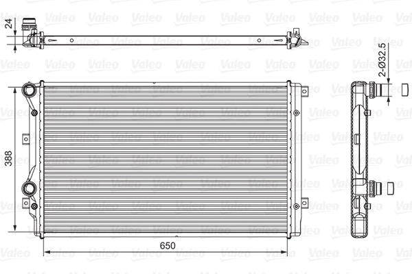 Radiator, engine cooling (701540)
